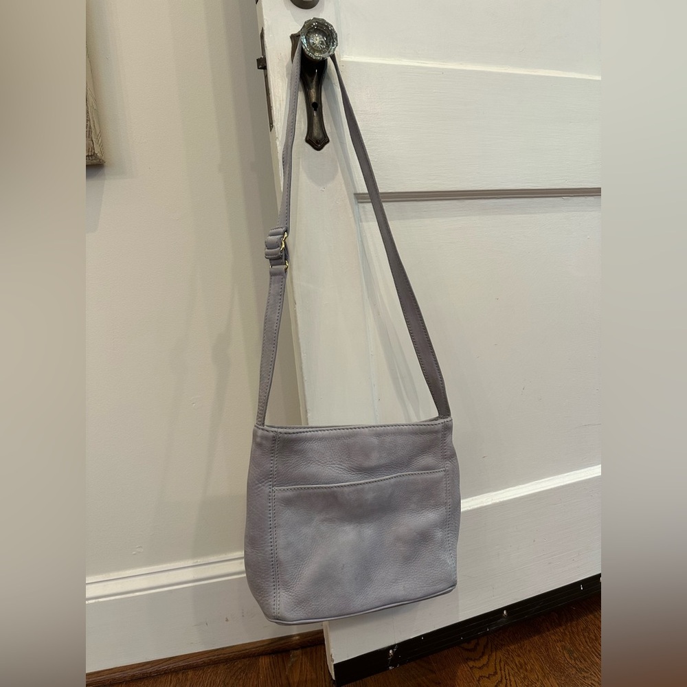 Vintage Coach Sonoma Pocket Zip Nubuc D7B-4949 in Light Purple